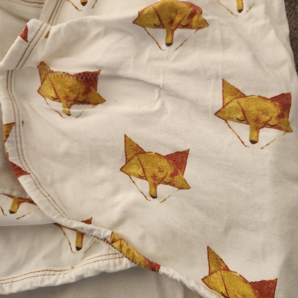 Nested Bean Zen Swaddle Premier Fox Pattern Bamboo One Size 0-6 Months - Picture 2 of 5